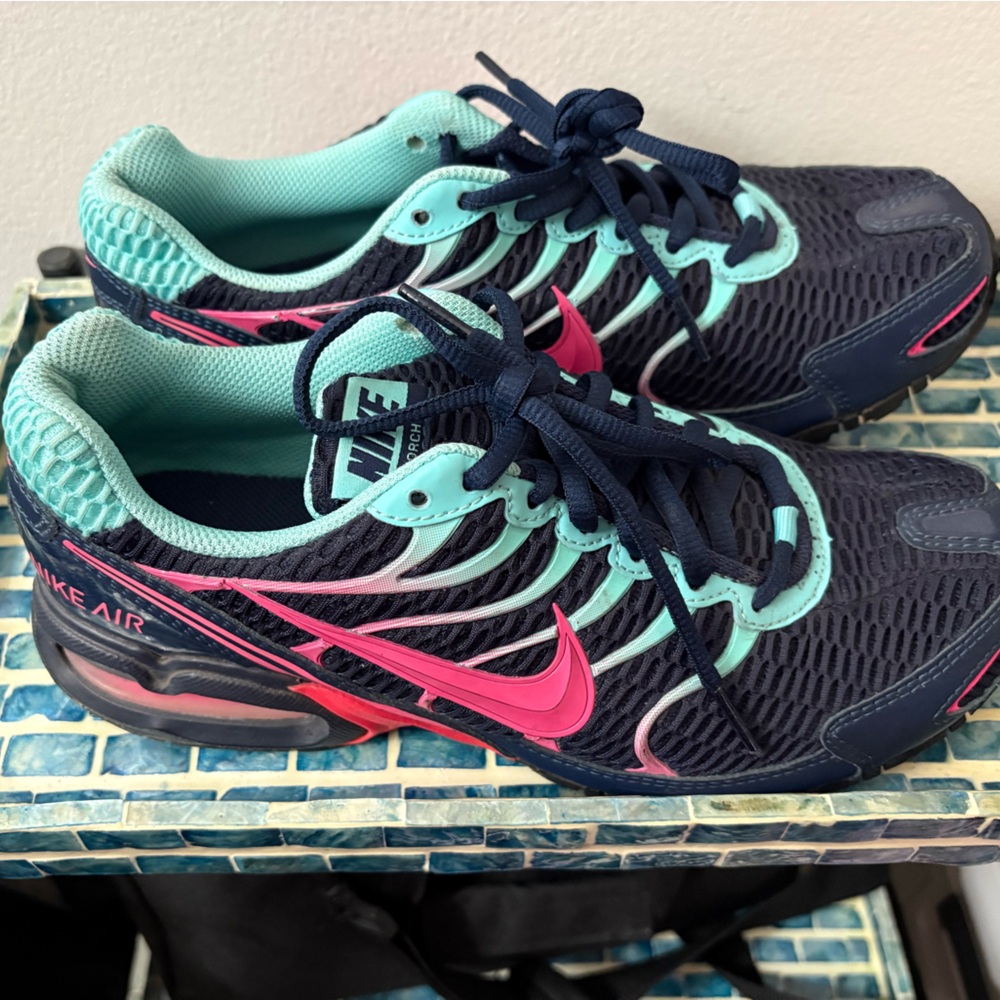 Nike Women's Running Shoes - Navy, Teal & Pink